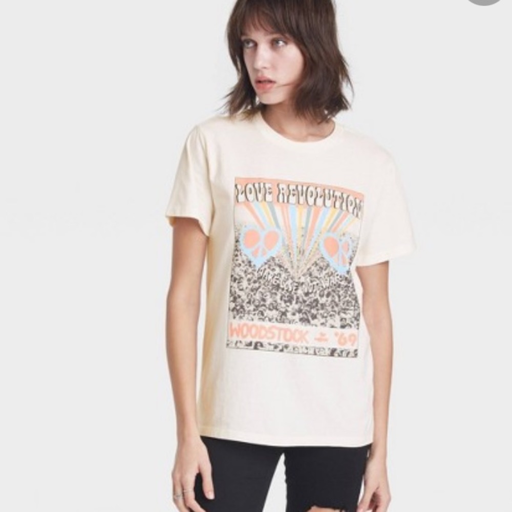 Woodstock Love Revolution T-shirt XS NWT
